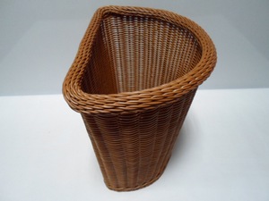 Vente en gros de matériel environnemental nouveau plastique rotin tissé stockage élégant bois couleur <span class=keywords><strong>rectangulaire</strong></span> tissé à la main lin panier à linge - Product Image 2