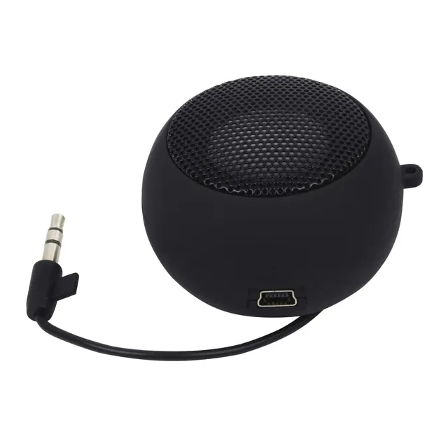 Portable Mini Speaker Rechargeable Travel Speaker with Aux Input Wired 3.5mm Headphone Jack Convenient to Carry