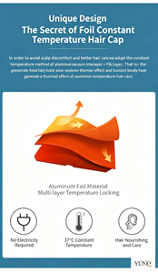 Bonnet chauffant en aluminium pour femmes, idéal pour la coloration naturelle des cheveux, les traitements à l'huile chaude et les soins capillaires en salon. - Product Image 4