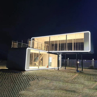 Fabrication sur mesure Petite Maison sur le thème de la pomme Conteneur préfabriqué mobile en duplex préfabriqué Structure en acier étanche à 3 chambres à coucher