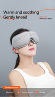 5 Massagemodi 2 Vibrationen Luftdruck Wärme Kältetherapie BT Musik Tragbares Faltbares Design NTC-Schutz Intelligentes Augenmassagegerät