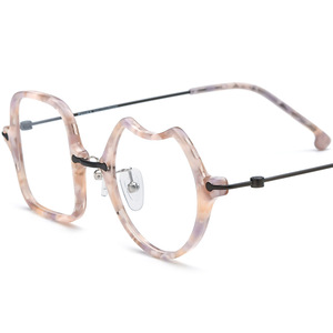 Nuovo acetato Mix di titanio occhiali geometrici speciali occhiali da vista per tutti i viso di alta qualità occhiali ottici di lusso - Product Image 4
