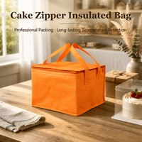 Sac isotherme non tissé pour livraison de repas, sac à gâteau pour anniversaire, sac de transport réutilisable pour plats à emporter, vente en gros