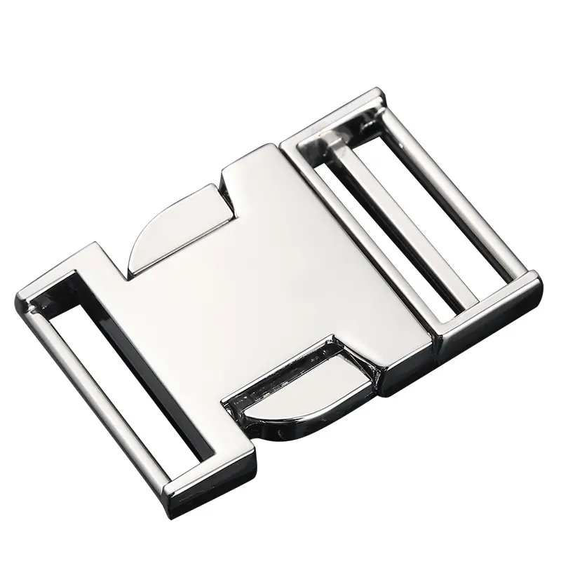 China Factory Wholesale Custom Handbag Parts Backpack Buckles Recycled Zinc Alloy Quick Side Release Buckle
