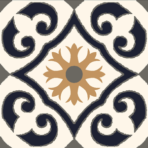 Azulejos de Piso con Diseño Floral Mandala Vintage <span class=keywords><strong>para</strong></span> Entrada Interior, Adhesivo <span class=keywords><strong>para</strong></span> Piso de Estilo Moderno de Mediados de Siglo <span class=keywords><strong>para</strong></span> Puerta Principal, Autoadhesivo - Product Image 4