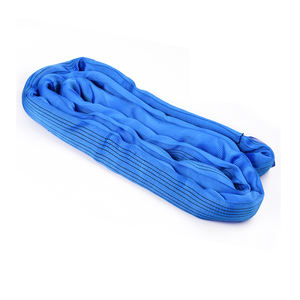 JIAWEI CE認証取得済み 高強度ポリエステル製 8000kg ブルー エンドレスラウンドスリングリフティングストラップ 安全率5:1～7:1 - Product Image 1