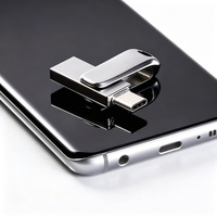 Flash Drive USB Type C untuk iPhone 3.0 Dual Port OTG 32GB 64GB 128GB 256GB Pendrive USB-Stick Logo Kustom Cadangan Foto