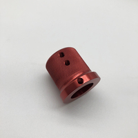 Precise Alignment CNC Machining OEM Aluminum Milling Drilling Turning Parts Red Shiny Precise Tolerance Custom Car Parts