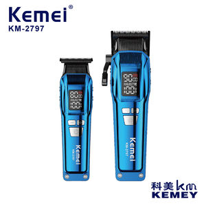 Kemei KM-2797 Set de Regalo, Cortadora de <span class=keywords><strong>Pelo</strong></span> <span class=keywords><strong>Profesional</strong></span> Inalámbrica, Recortadora, Herramienta de Corte para Barbería y Salón, Combo Eléctrico, Logotipo Personalizado - Product Image 6