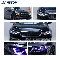 Phares HETOP G30 2017-2020 Série 5, mise à niveau personnalisée spéciale, triple couleur, multi-modes, LED DRL personnalisable et unique pour BMW
