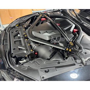 Cubiertas de paneles de faros delanteros de fibra de carbono seca para BMW G80 G81 M3 G82 G83 M4 2020-2024 - Product Image 5