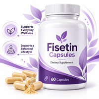 Capsules de Fisetin Marque Blanche 60 Unités – Complément Alimentaire pour le Bien-être Quotidien et le Soutien du Bien-être Cellulaire – OEM ODM