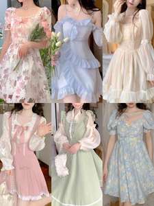 2025 blanc femmes Style français Niche Design sens Chic Maxi jupe taille élastique uni teint en mousseline de soie décontracté robe d'été avant - Product Image 4