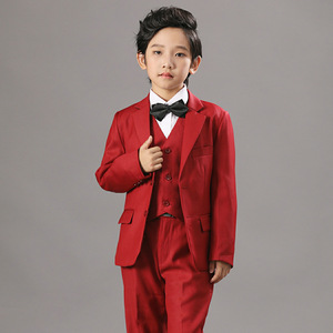 Hochwertiger Maßgeschneiderter Jungen-Blazer-Anzug <span class=keywords><strong>3</strong></span>-teiliger Anzug für Jungen Türkischer Großhandel Kinderkleidung - Product Image 4