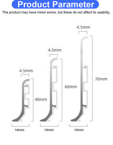 แผ่นกระดานขอบอลูมิเนียม4ซม. ทันสมัยบางเฉียบติดตั้งง่ายของผู้ผลิตแผ่นปูพื้น<span class=keywords><strong>แบบ</strong></span>โค้ง - Product Image 2