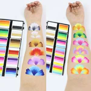 GP <span class=keywords><strong>Peinture</strong></span> pour le visage à <span class=keywords><strong>base</strong></span> d'eau personnalisée Eyeliner professionnel & Rainbow Split Cake Caractéristiques de la technologie activée par l'eau - Product Image 3