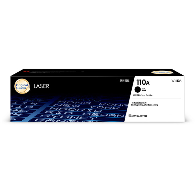 W1110A H.P Genuine Original W1110A Toner Cartridge 108W Laser MFP136W 136WM 136A 136NW Black Ink Compatible with Printer