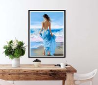 Offre Spéciale décor à la maison bricolage peinture par numéros Kits pour enfants/adultes mur Art Sexy fille peint à la main peinture à l'huile par numéros