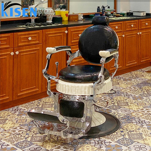 2026 Hot Selling Barbershop Chairs Wholesale Barber Chair Stool Colors Can Be Customized Styling Chair From KISEN - Product Image 4
