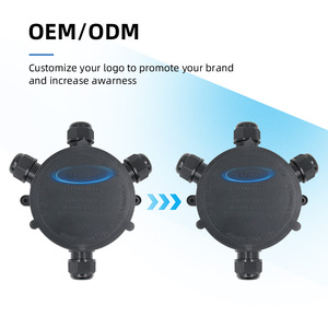 IP68 4-way 4P Round Plastic Enclosure Waterproof Power Electrical Junction <strong>Box</strong> Outdoor Plastic <strong>Box</strong> Circular Switch Boxes - Product Image 5