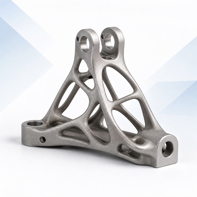 Custom SLM 3D Printing Titanium TC4 Aerospace Lightweight Bracket high-strength complex metal part