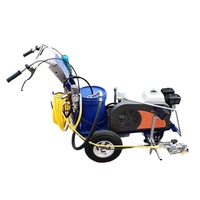 Machine professionnelle compacte à essence hydraulique pour marquage routier sans air à froid, idéale pour le marquage des lignes de terrains sportifs