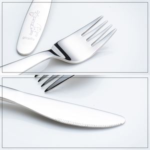 Thép không gỉ 18/10 dễ thương Kid trẻ em muỗng nĩa dao thiết lập dao kéo - Product Image 5