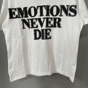 Camisetas de alta calidad de peso pesado 100% algodón MIXEDS EMOTION ropa camiseta Streetwear gráfico impreso camisas de gran tamaño para hombres - Product Image 6