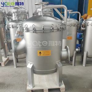 Industrial 5 micron alimentos higiene grau palma óleo filtragem máquina de aço inoxidável 304 multi único saco filtro habitação - Product Image 1