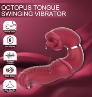 Wackelnder Schaukel-Oktopus G-Punkt-Vibrator mit 9 Modi LED-Anzeige IPX7 Wasserdicht Magnetisch USB für Weibliche Masturbation