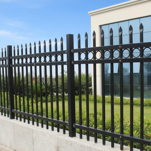 Vallas Decorativas <span class=keywords><strong>de</strong></span> Hierro Forjado y Acero Galvanizado, Fáciles <span class=keywords><strong>de</strong></span> Instalar, Diseño Moderno, Resistentes a los Rayos UV y al Agua, para Jardines y Construcción - Product Image 4