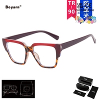 Nouvelles Arrivées Boyarn – Montures de Lunettes Élégantes Irrégulières pour Femmes, Tendance, Couleurs Assorties, Nouvelles Lunettes Vintage Anti-Lumière Bleue