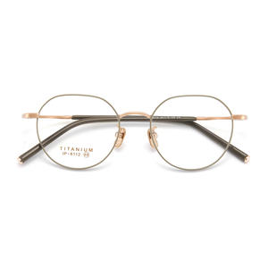 Monture de lunettes en titane Danyang 6112, circulaire, en titane pur, légère, unisexe, pour la lecture - Product Image 3