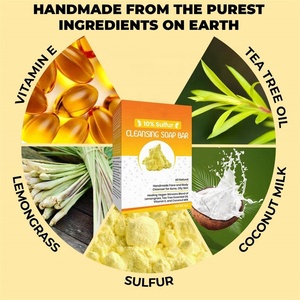 Sapone al 10% di <span class=keywords><strong>Zolfo</strong></span> Antibatterico e Antifungino con Tea Tree, Vitamina E e Cocco per Pelle Grassa e Sensibile, Acne, Eruzioni Cutanee, Psoriasi - Product Image 3