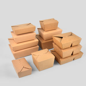 Caja de papel marrón SenAng05 Kraft para llevar, caja de papel para llevar, caja para comida, ensalada, pollo frito, <span class=keywords><strong>asador</strong></span>, caja Bento - Product Image 5