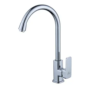 Lower Price Single Handle Single Hole Modern Waterfall Faucet Kitchen Sink Tap Faucet Taps