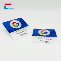 Plaques NFC personnalisées en acrylique avec affichage de code QR programmable pour avis Google