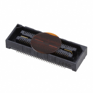 Conector de Placa a Placa Samtec QSH-040-01-L-D-DP-A de 80 Posiciones, Paso de 0.5mm, Doble Fila, Tipo SMT, Dorado - Product Image 4