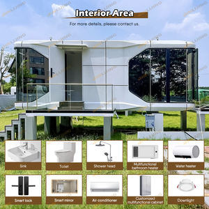 プレハブベッドキャビンホテルコンテナホームスリープポッド屋外モバイル小型スペースカプセルハウスキッチン付き - Product Image 5