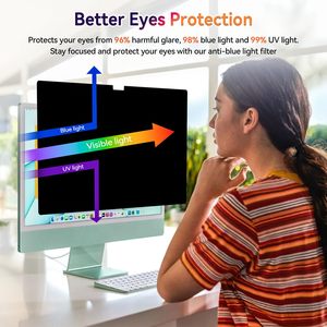 ฟิล์มกันมองข้างสำหรับ iMac รุ่นปี 2026 ขนาด 24 นิ้ว สำหรับคอมพิวเตอร์ตั้งโต๊ะปี 2021-2025 ป้องกันแสงสะท้อน ป้องกันการสอดแนม - Product Image 5