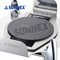 Ensemble de réchauds à buffet Sunnex en acier inoxydable, plats de service, capacité de 6,8 litres, finition polie miroir, pour restaurants, hôtels, traiteurs
