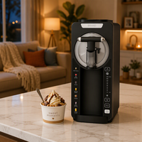 Nouvelle machine à crème glacée instantanée de comptoir, design vertical, qualité alimentaire, pour usage domestique, capacité 2,0 litres, pour préparation rapide et facile.