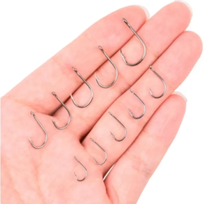 Set di ami da pesca 100 pezzi in acciaio al carbonio anello resistente occhiello amo da pesca ami da carpa da pesca articoli da <span class=keywords><strong>mare</strong></span> <span class=keywords><strong>accessori</strong></span> - Product Image 4