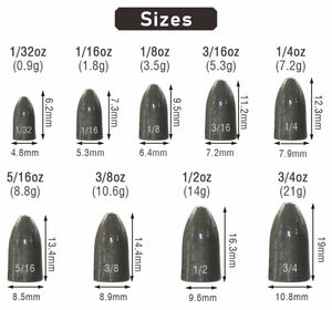 Peso de minhoca de tungstênio puro, afundador mais barato de pesca de tungstênio - Product Image 3