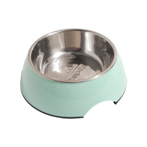 Bol rond classique en acier inoxydable à double paroi antidérapant pour animaux domestiques, chiens et chats, tailles S M L XL - Product Image 5