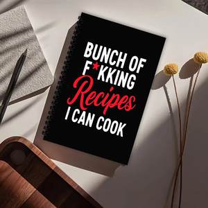 Cuaderno de Recetas Personalizado A5 con Espiral, Cubierta de Cuero PU, Libro de Recetas Extraíble con Anillas para Chefs, Madres y Empresas - Product Image 1