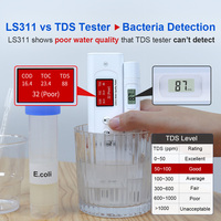 Medidor de calidad del agua LS311 diseñado para agua potable doméstica, como agua del grifo, agua purificada y agua subterránea.