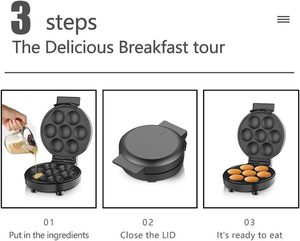 新品上市 双面加热电饼铛 烤蛋糕、蛋挞机 带华夫饼盘 家用 - Product Image 6