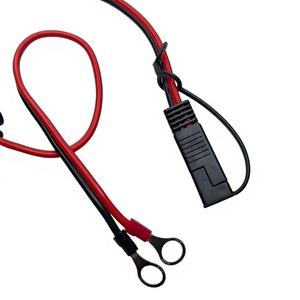 Kabel Ekstensi Baterai 600MM 10A/20A dengan Terminal O-Ring SAE 2-Pin Kustom, Kabel Tembaga Murni PVC untuk Perakitan Otomotif dan Sepeda Motor - Product Image 4