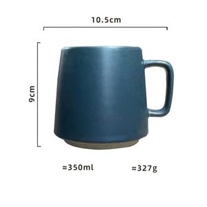 แก้วเซรามิกสไตล์จีนใหม่, แก้วกาแฟสโตนแวร์แบบหยาบสไตล์ญี่ปุ่น, แก้วกาแฟสไตล์นอร์ดิกวินเทจสำหรับวันวาเลนไทน์ - Product Image 4
